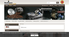 Desktop Screenshot of dieckmann-aroma-kaffee.de